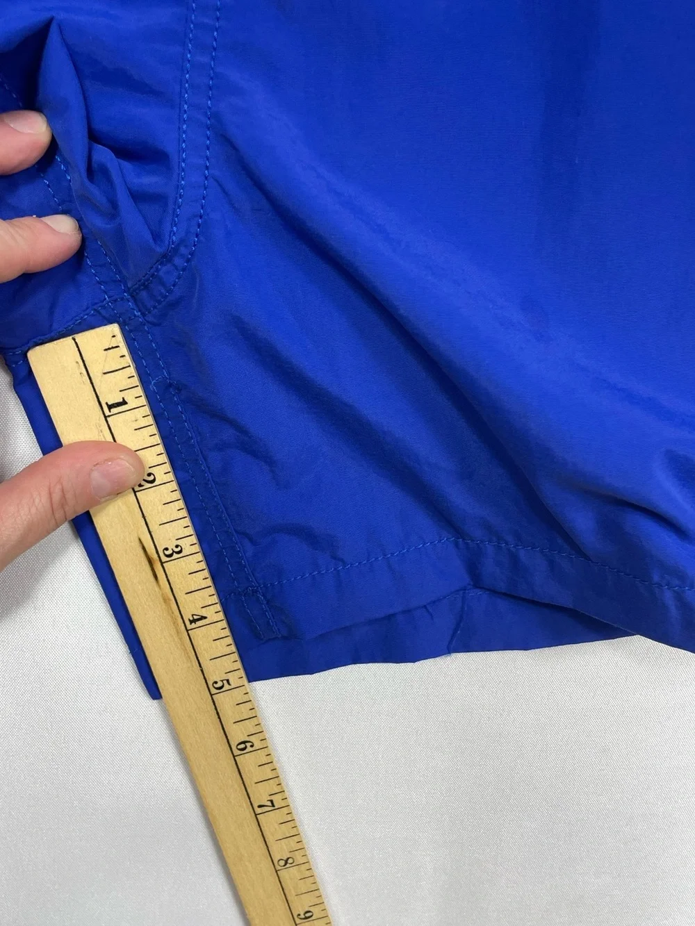 90s Polo Ralph Lauren Swim Trunks Blue Logo Med Bathing Suit Shorts Sports Beach